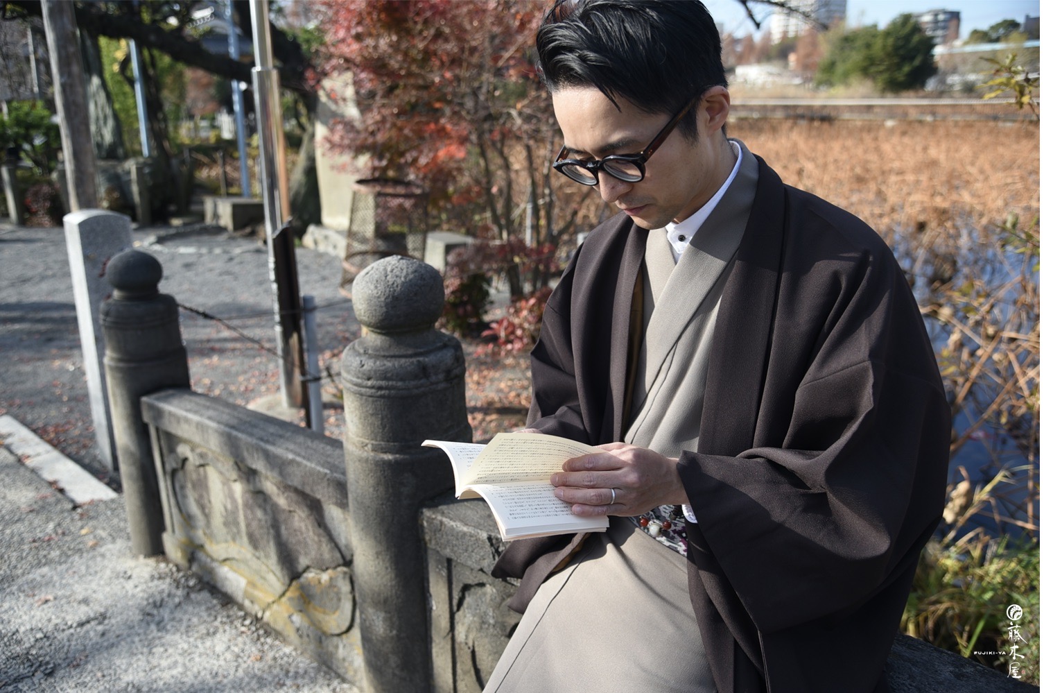 書生 書生男子 メンズ着物 メンズ浴衣 藤木屋ブログ